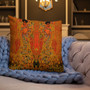 On sale Gustav Klimt Orange decorative Premium throe pillow Pillow by Neoclassical Pop Art online art fashion design brand  store 