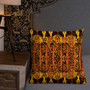 On sale Gustav Klimt Orange Yellow Premium decorative throw pillow Pillow by Neoclassical Pop Art designer online art fashion and design brand store 