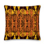 Gustav Klimt Orange Yellow decorative throw pillow Pillow art fashion and design