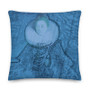 Rembrandt Light Blue throw Pillow for home and living