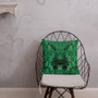 Gustav Klimt green decorative throw pillow an artist throw pillow by Neoclassical Pop Art online designer brand store