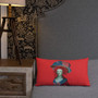 Francisco Goya Neoclassical Pop Art red Blue Decorative Pillow by Neoclassical Pop Art online designer brand