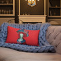 Francisco Goya Neoclassical Pop Art red Blue Decorative Pillow by Neoclassical Pop Art online designer brand