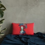 Francisco Goya Neoclassical Pop Art red Blue Decorative Pillow by Neoclassical Pop Art online designer brand