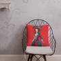 Francisco Goya Neoclassical Pop Art red Blue Decorative Pillow by Neoclassical Pop Art online designer brand