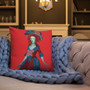 On sale Francisco Goya Neoclassical Pop Art red Blue Decorative Pillow by Neoclassical Pop Art online designer brand 