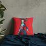 Francisco Goya Neoclassical Pop Art red Blue Decorative Pillow by Neoclassical Pop Art online designer brand