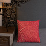 Francisco Goya Neoclassical Pop Art red Blue Decorative Pillow by Neoclassical Pop Art online designer brand