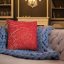 Francisco Goya Neoclassical Pop Art red Blue Decorative Pillow by Neoclassical Pop Art online designer brand