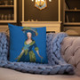 On sale Goya Blue Premium decorative throw pillow Pillow by Neoclassical Pop Art designer online art fashion and design brand store 