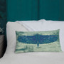 Leonardo Da Vinci Blue  Bird Throw Pillows   by the Neoclassical Pop designer online art fashion and design brand with the best Old Masters Collection