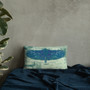 Leonardo Da Vinci Blue  Bird Throw Pillows   by the Neoclassical Pop designer online art fashion and design brand with the best Old Masters Collection