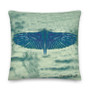 Leonardo Da Vinci Blue  Bird Throw Pillows   by the Neoclassical Pop designer online art fashion and design brand with the best Old Masters Collection