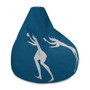 Buy Greek Style Kick back Blue Bean Bag Chair w/ filling by Neoclassical pop art designer online store 