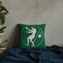 On sale medium parsley green decorative greek art throw Pillow by Neoclassical Pop Art designer online art fashion and design brand store 