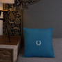 Venice Blue Premium decorative greek art throw Pillow by Neoclassical Pop Art designer online art fashion and design brand store