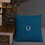 Venice Blue Premium decorative greek art throw Pillow by Neoclassical Pop Art designer online art fashion and design brand store