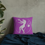Medium purple Premium decorative greek art throw Pillow by Neoclassical Pop Art designer online art fashion and design brand store