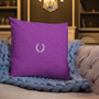 Medium purple Premium decorative greek art throw Pillow by Neoclassical Pop Art designer online art fashion and design brand store