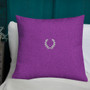 Medium purple Premium decorative greek art throw Pillow by Neoclassical Pop Art designer online art fashion and design brand store