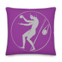 medium purple decorative greek art throw Pillow art fashion and design