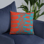 On sale Goya Blue orange Premium decorative greek art throw pillow Pillow by Neoclassical Pop Art designer online art fashion and design brand store 