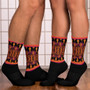 on sale Klimt Orange Pink Bohemian Chic best Socks by Neoclassical pop art online designer brand 