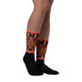 on sale Klimt Orange Pink Bohemian Chic the best Socks by Neoclassical pop art online designer brand 