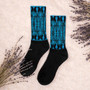 on sale Klimt cool Blue Bohemian Chic best Socks by Neoclassical pop art online designer brand  store 