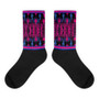 on sale Klimt fashionable Purple Pink Black Bohemian Chic Socks by Neoclassical pop art online designer brand  store 