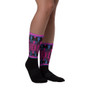 on sale Klimt coolest Purple Pink Black Bohemian Chic Socks by Neoclassical pop art online designer brand  store 
