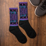 on sale Klimt fashionable purple light blue Bohemian Chic Socks by Neoclassical pop art online designer brand  store 