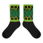 Klimt collectible Green Yellow Bohemian Chic Socks by Neoclassical pop art online designer brand  store