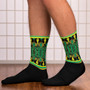 on sale Klimt special Green Yellow Bohemian Chic Socks by Neoclassical pop art online designer brand  store 