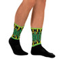 on sale Klimt collectors Green Yellow Bohemian Chic Socks by Neoclassical pop art online designer brand  store 