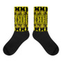 on sale Klimt artistic Yellow Black Bohemian Chic Socks by Neoclassical pop art online designer brand  store 