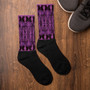 on sale fashionable Klimt fancy Purple Black Bohemian Chic Socks by Neoclassical pop art online designer brand  store 