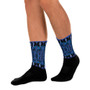 on sale Klimt fancy blue peace Black Bohemian Chic trendy Socks by Neoclassical pop art online designer brand  store 