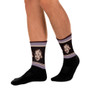 sasy Albert Einstein lilac brown Day Black foot socks