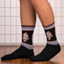 Buy online sasy Albert Einstein lilac brown Day Black foot socks for sale online by Neoclassical pop art online designer brand store 