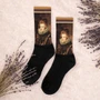 Collectible Diego Valazquez Infanta Dona Maria  Brown  cool guys art socks by Neoclassical Pop Art online brand store