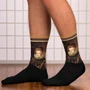 Collectible Diego Valazquez Infanta Dona Maria  Brown  funky art socks by Neoclassical Pop Art online brand store