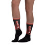 Collectible Goya red Black trendy art portrait socks by Neoclassical Pop Art online designer brand store