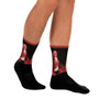 Collectible Goya red brown Black trendy art portrait socks by Neoclassical Pop Art online designer brand store