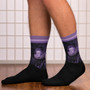 Collectible Diego Valazquez Infanta Dona Maria  purple  cool art socks by Neoclassical Pop Art online brand store