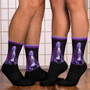 on sale Collectible Goya purple Black the best art portrait socks by Neoclassical Pop Art online designer brand store 