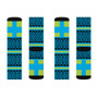 Klimt fancy blue green  black peace Black Bohemian Chic fashionable art Socks by Neoclassical pop art online designer brand  store