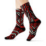 Leonardo da Vinci Vitruvian Man white black red art socks
