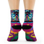 on sale Collectible Leonardo da Vinci Vitruvian Man multi color art socks by Neoclassical Pop Art online brand store  