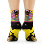 on sale Collectible Leonardo da Vinci Vitruvian Man trendy art socks by Neoclassical Pop Art online brand store 
